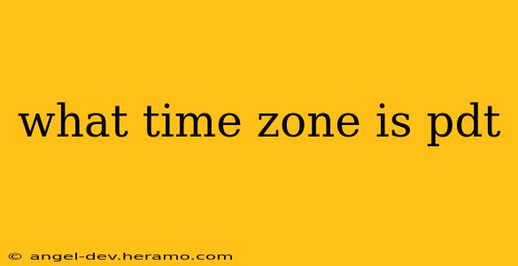 what time zone is pdt
